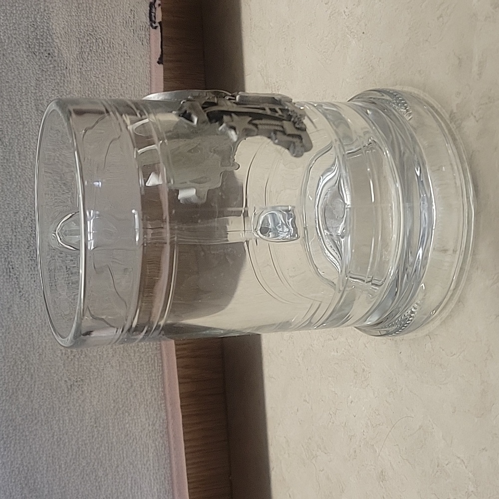 Seattle Seahawks NFL glass beer steins mug. Very likely vintage. Heavy! No flaws - Picture 4 of 6